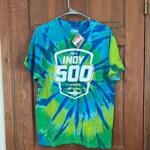 Indy 500 Tie-Dye T-Shirt Size Large